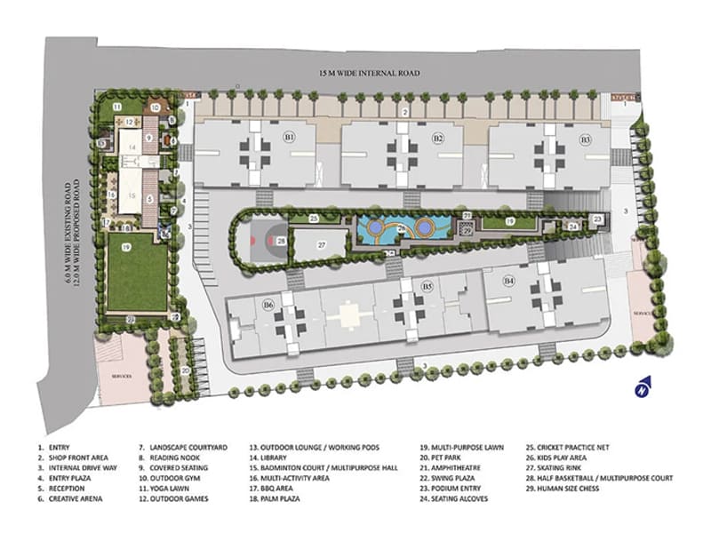 Floor plan of Kolte Patil Springshire &mdash; photo gallery, images, brochure, amenities, cost sheet, price breakup, availability details, RERA number, RERA certificate, possession date, layout plan, logo, floor plan, master plan, and location map showcasing project highlights and features.